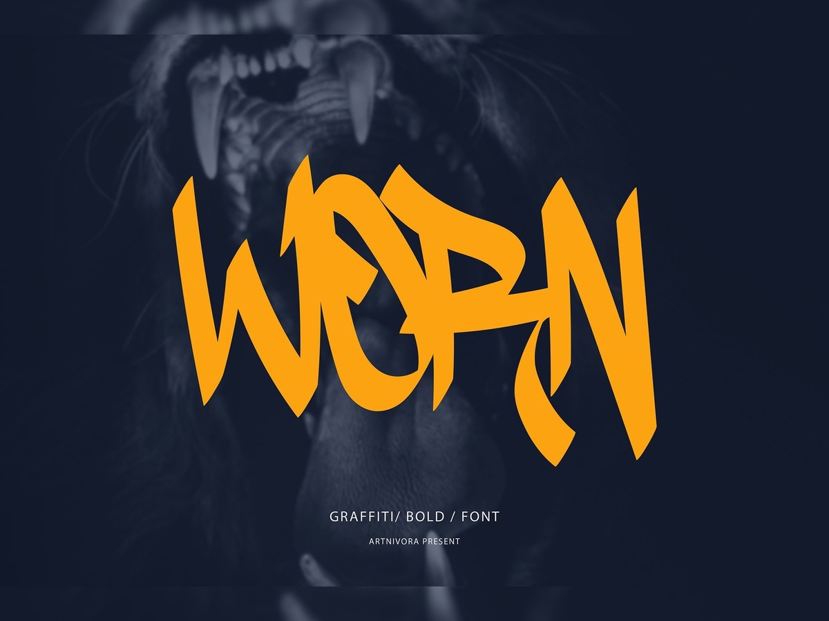 폰트 Worn Graffiti