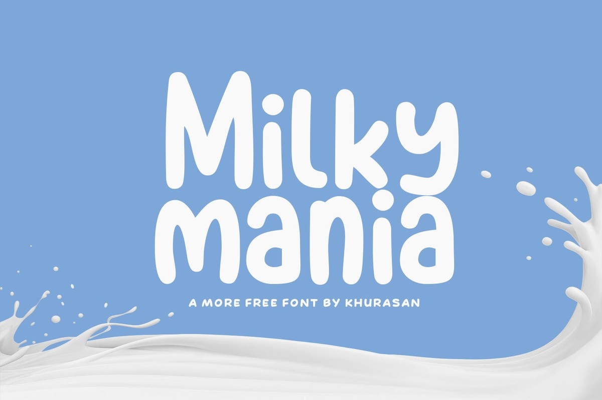 폰트 Milky Mania