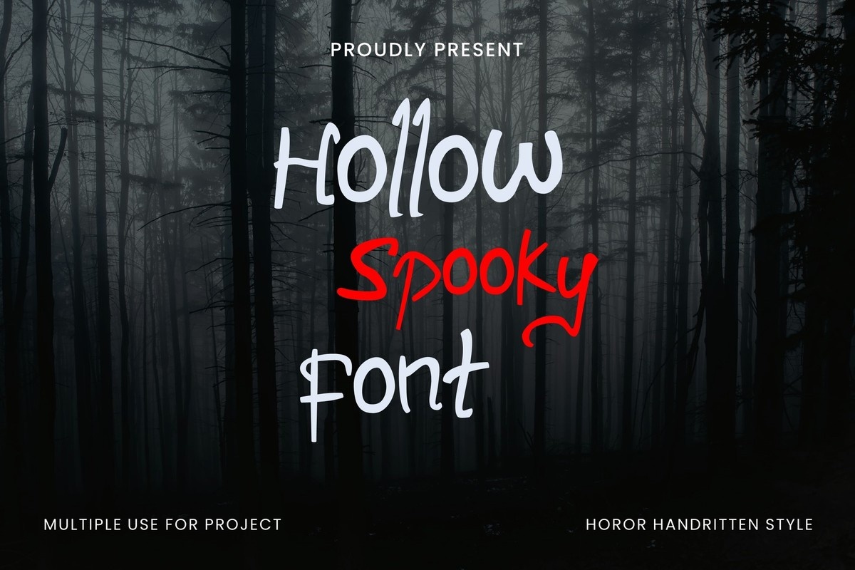 폰트 Hollow Spooky