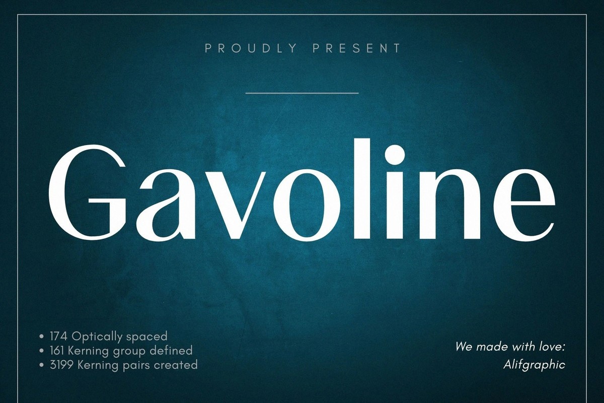 폰트 Gavoline