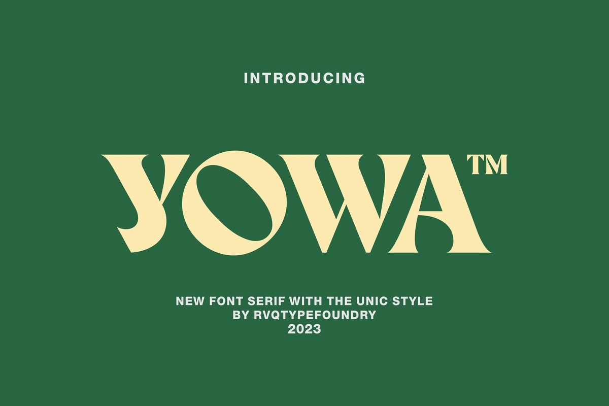 폰트 Yowa