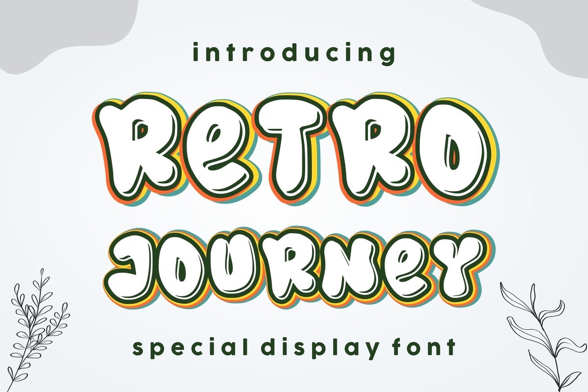 폰트 Retro Journey