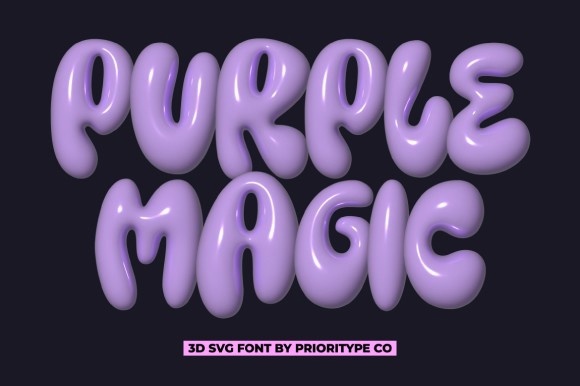 폰트 Purple Magic SVG