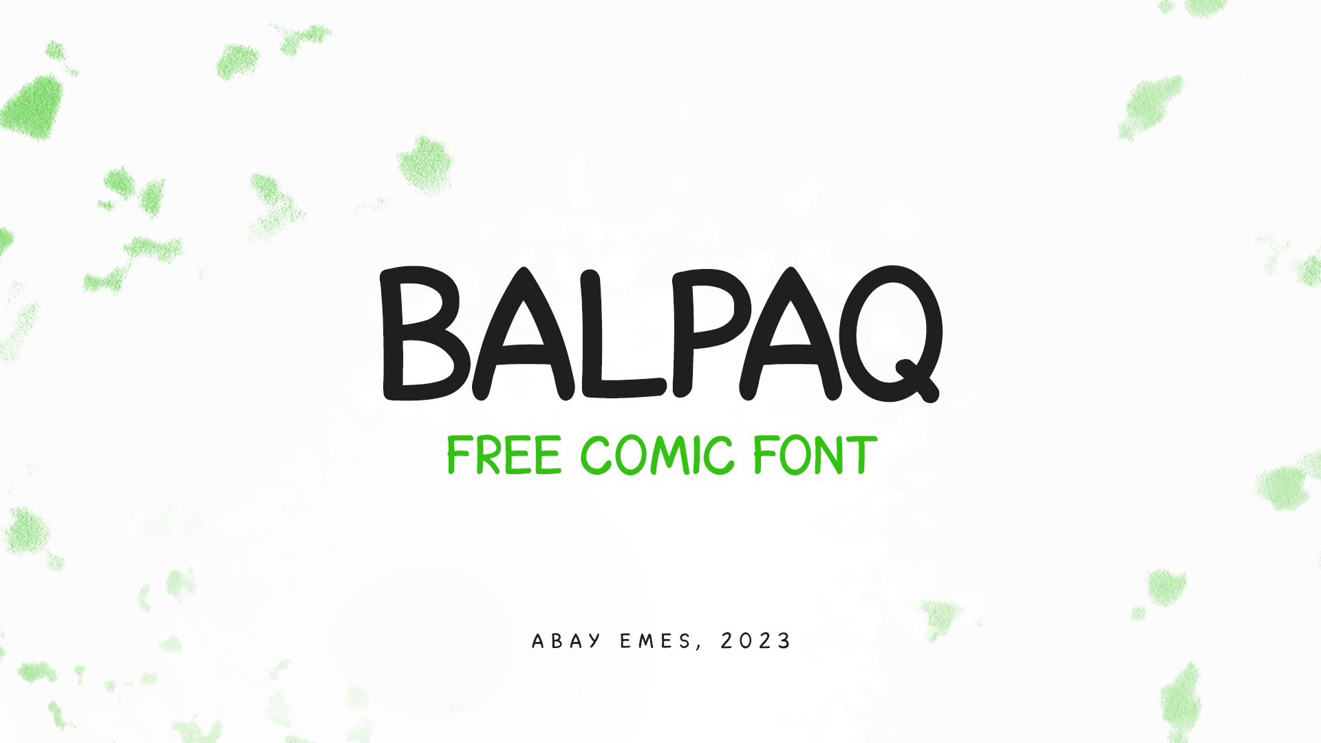 폰트 Balpaq