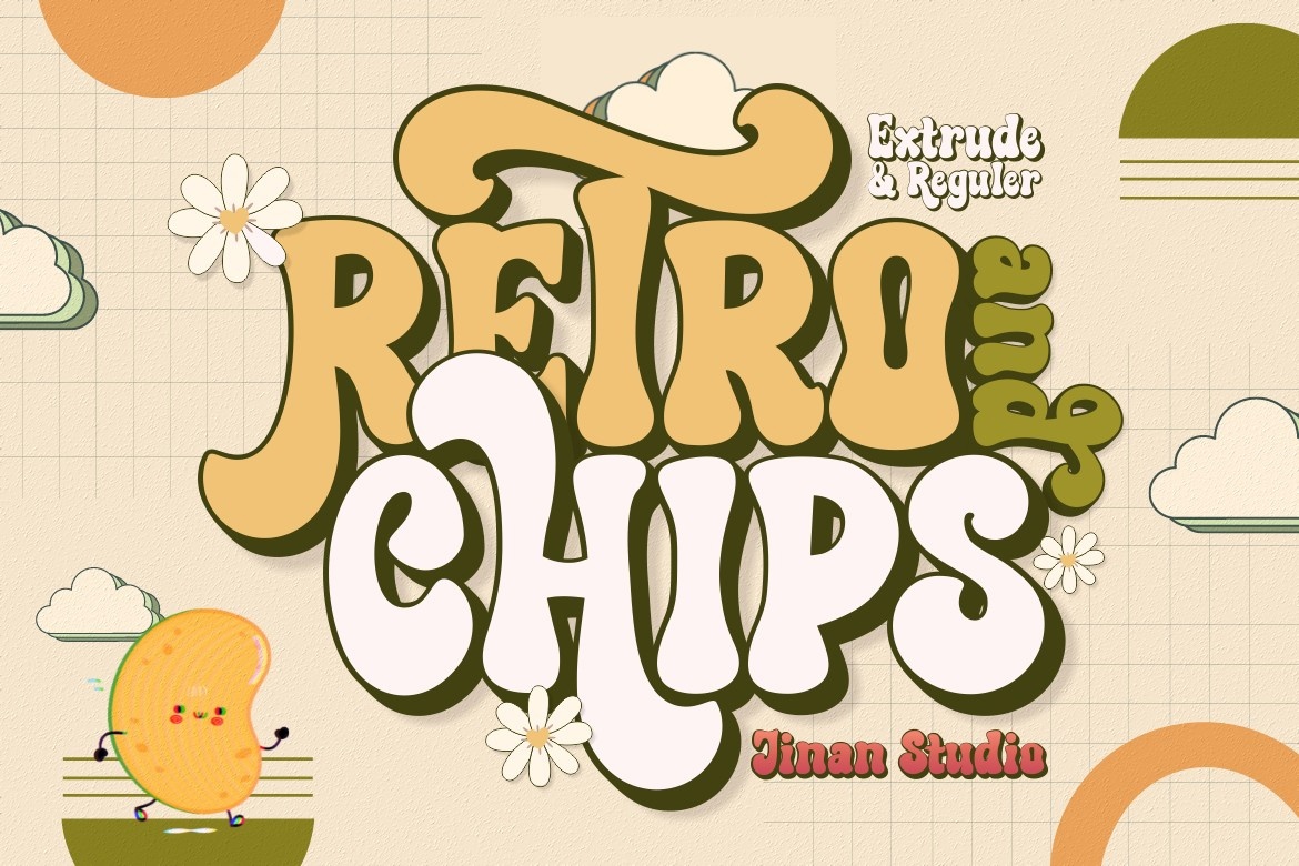 폰트 Retro and Chips