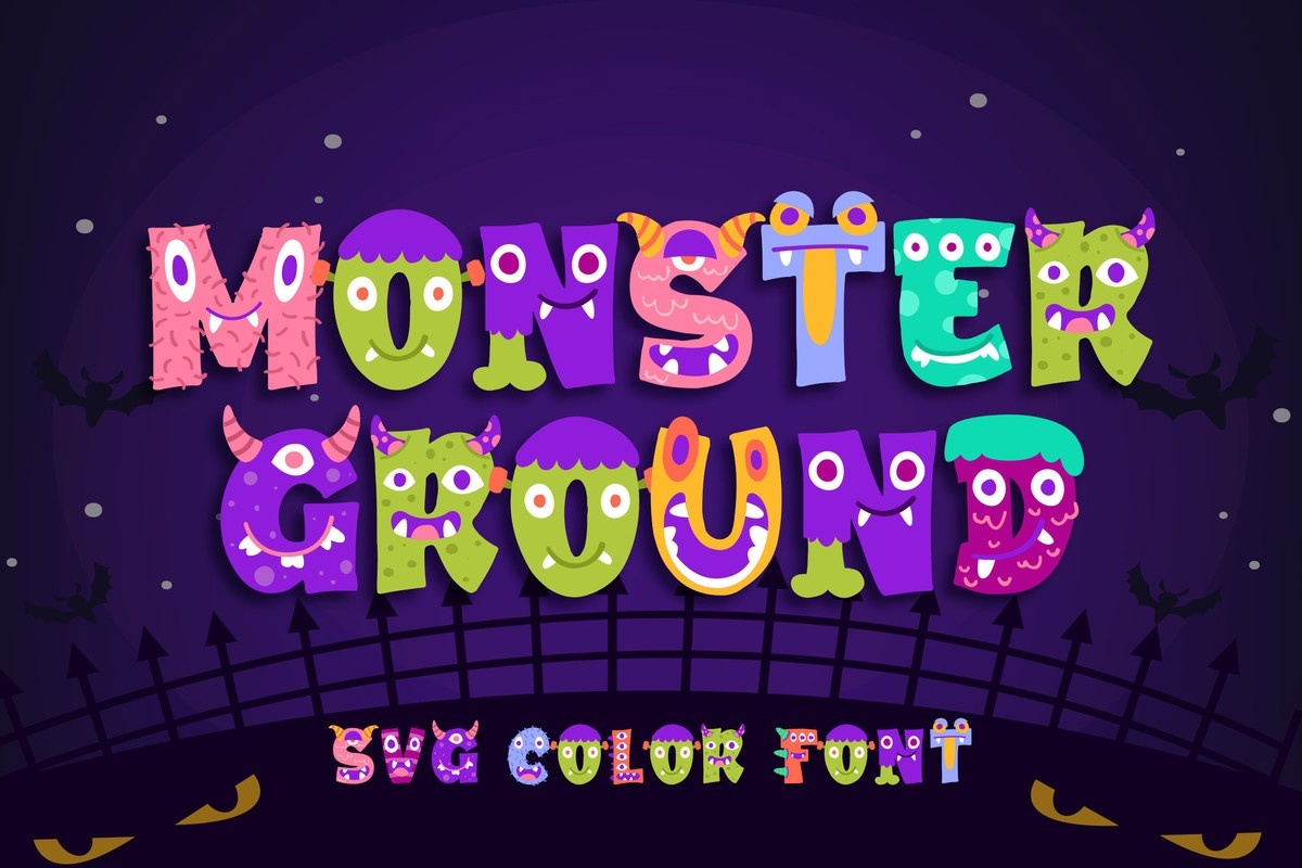 폰트 Monster Ground SVG