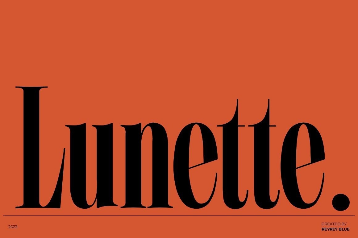 폰트 Lunette