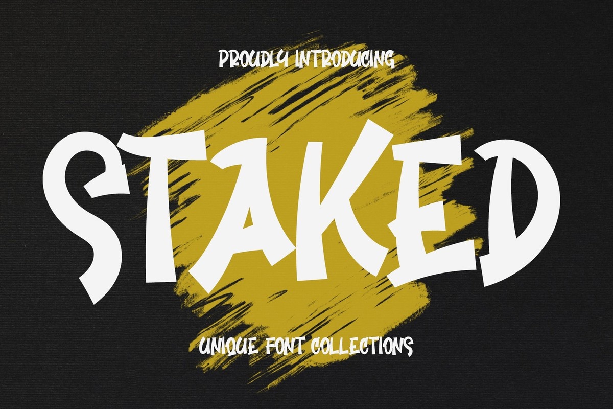 폰트 Staked
