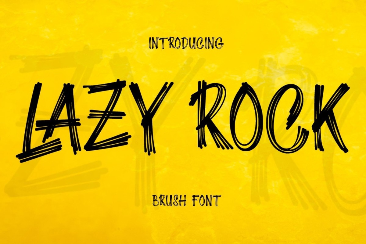 폰트 Lazy Rock