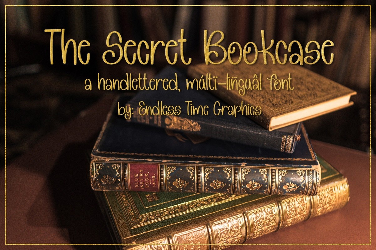 폰트 The Secret Bookcase