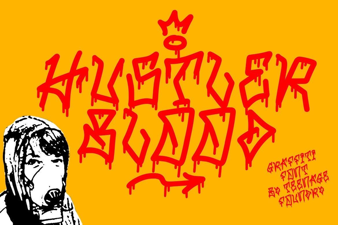 폰트 Hustler Blood