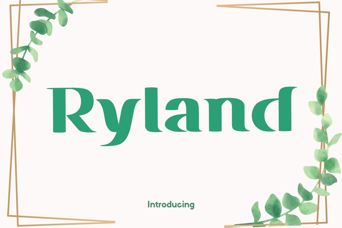 폰트 Ryland