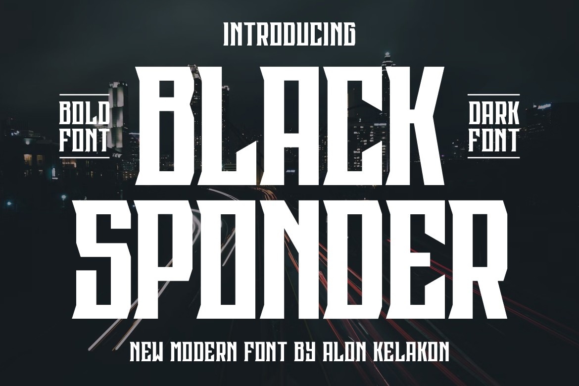 폰트 Black Sponder