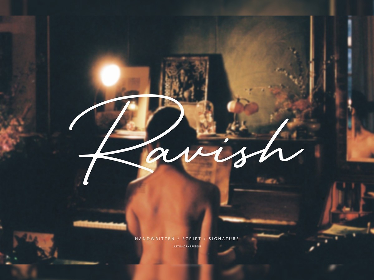 폰트 Ravish