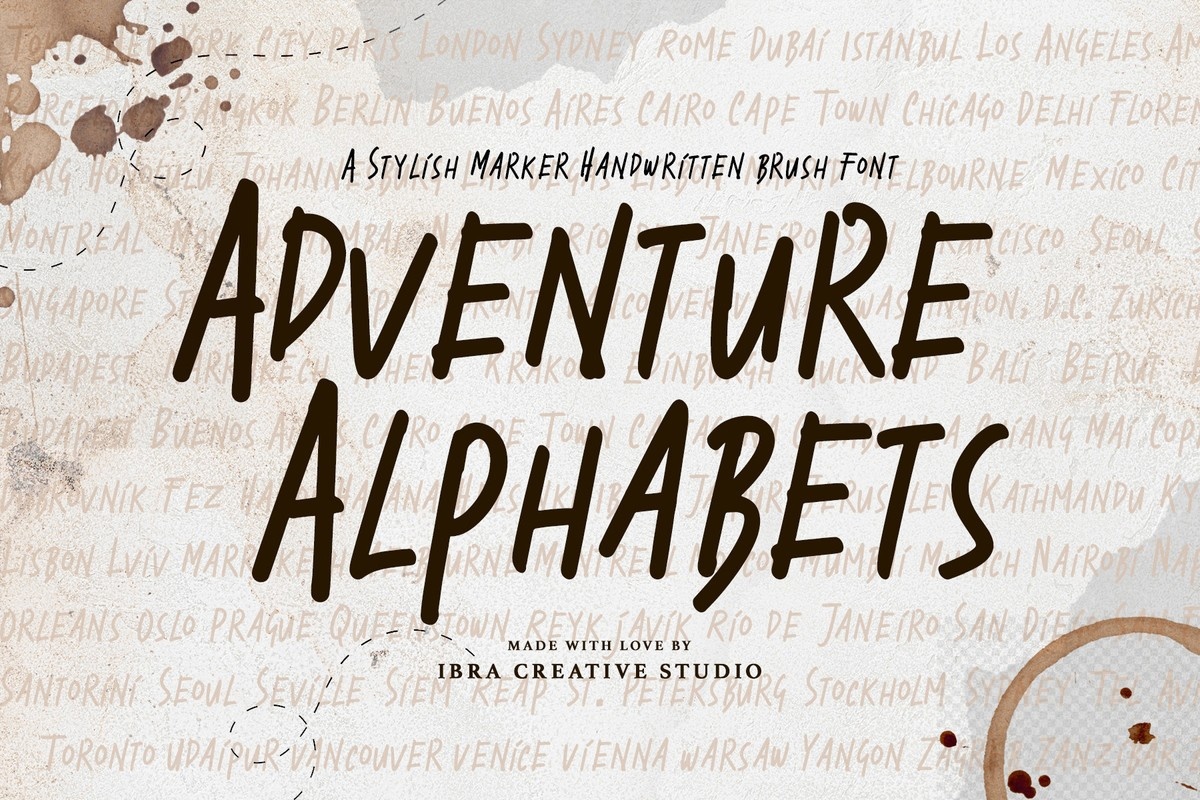 폰트 Adventure Alphabets