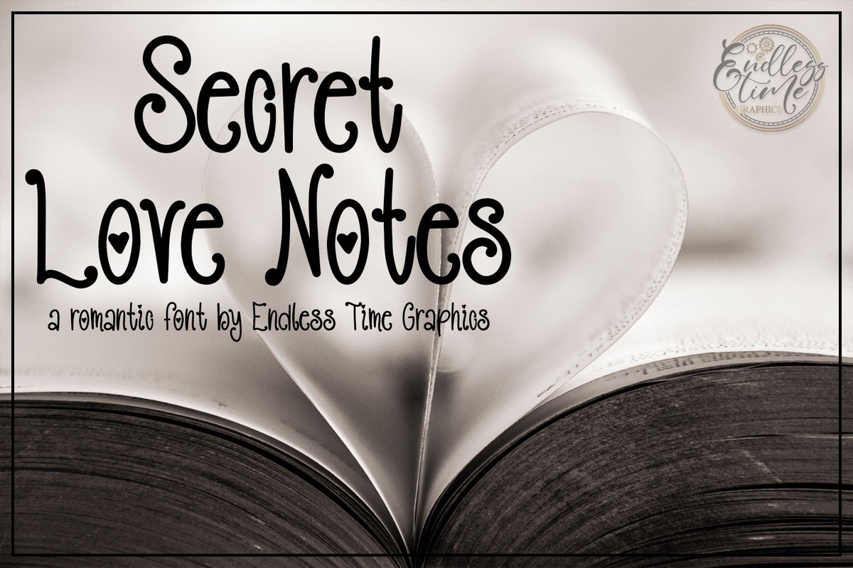 폰트 Secret Love Notes