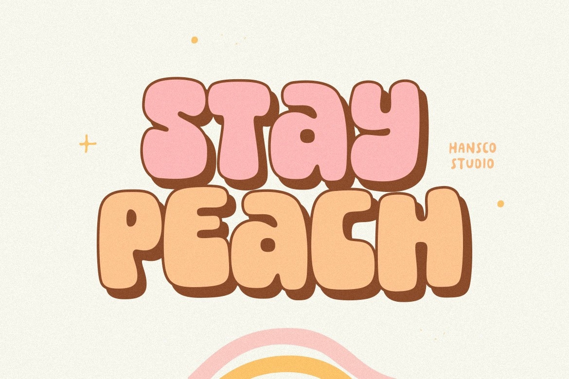 폰트 Stay Peach
