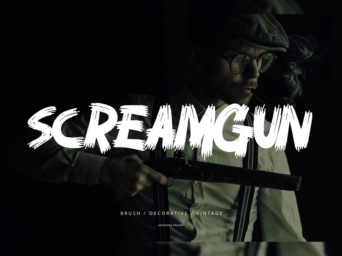 폰트 Screamgun
