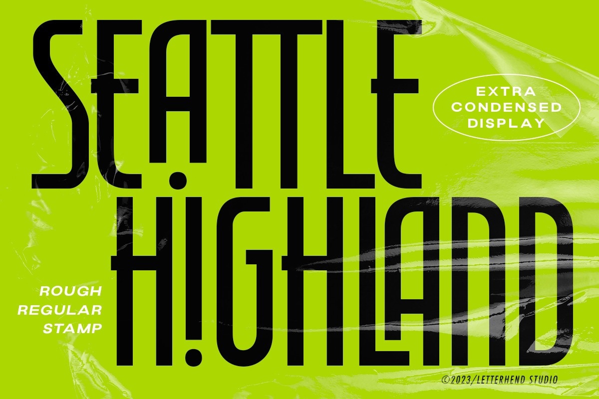 폰트 Seattle Highland