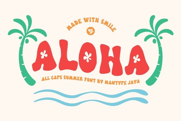폰트 Aloha