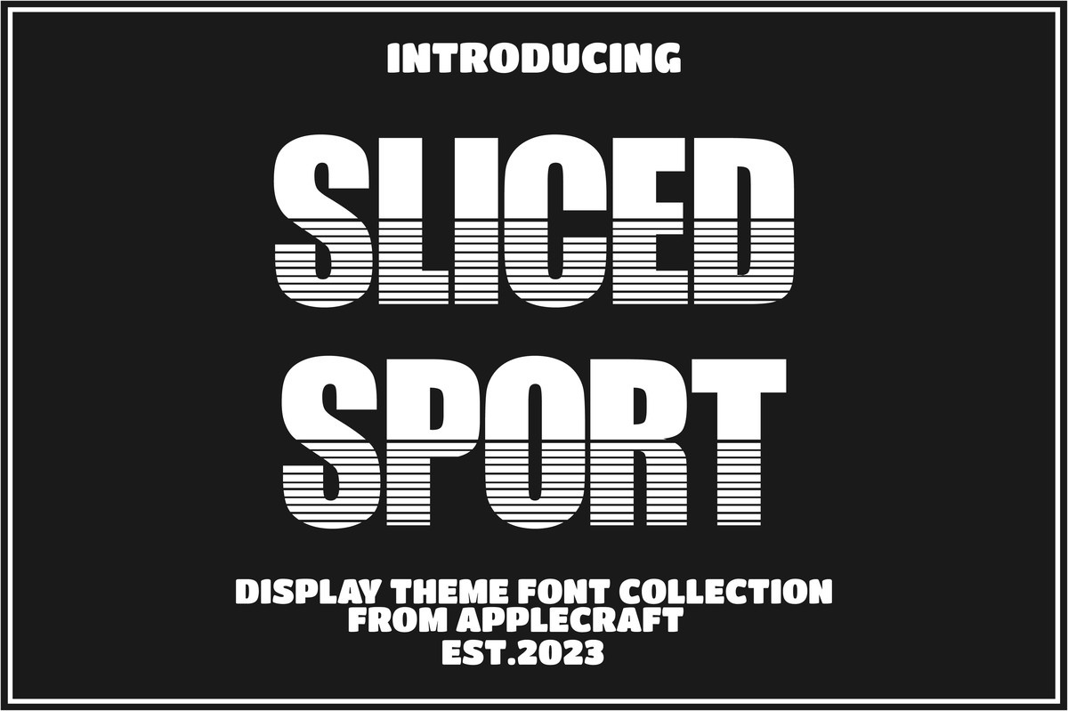 폰트 Sliced Sport