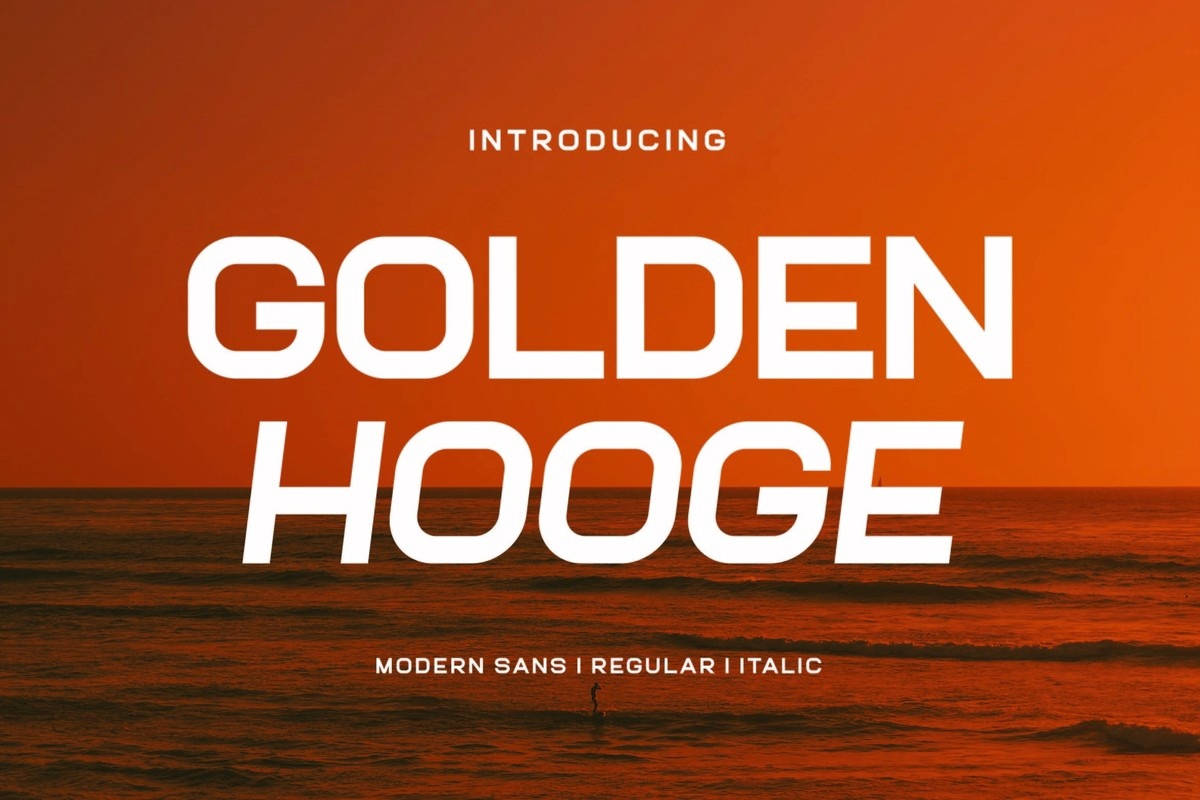 폰트 Golden Hooge