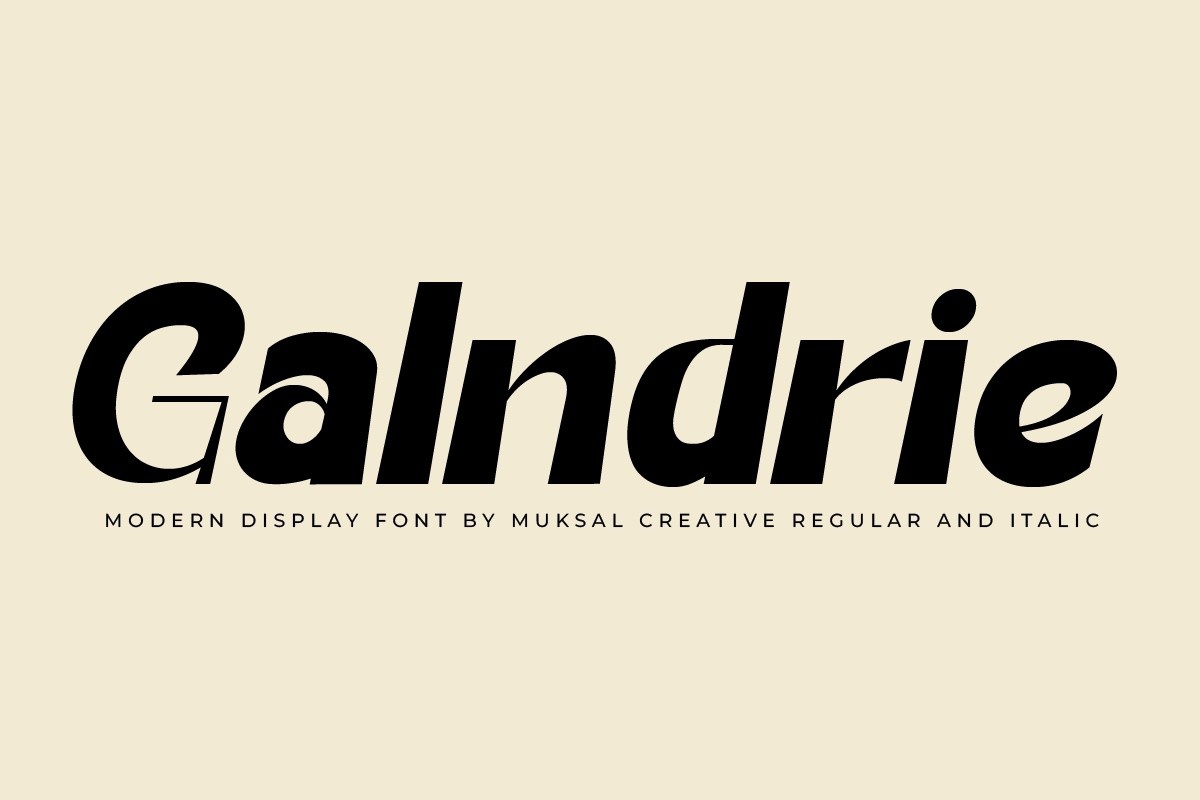 폰트 Galndrie