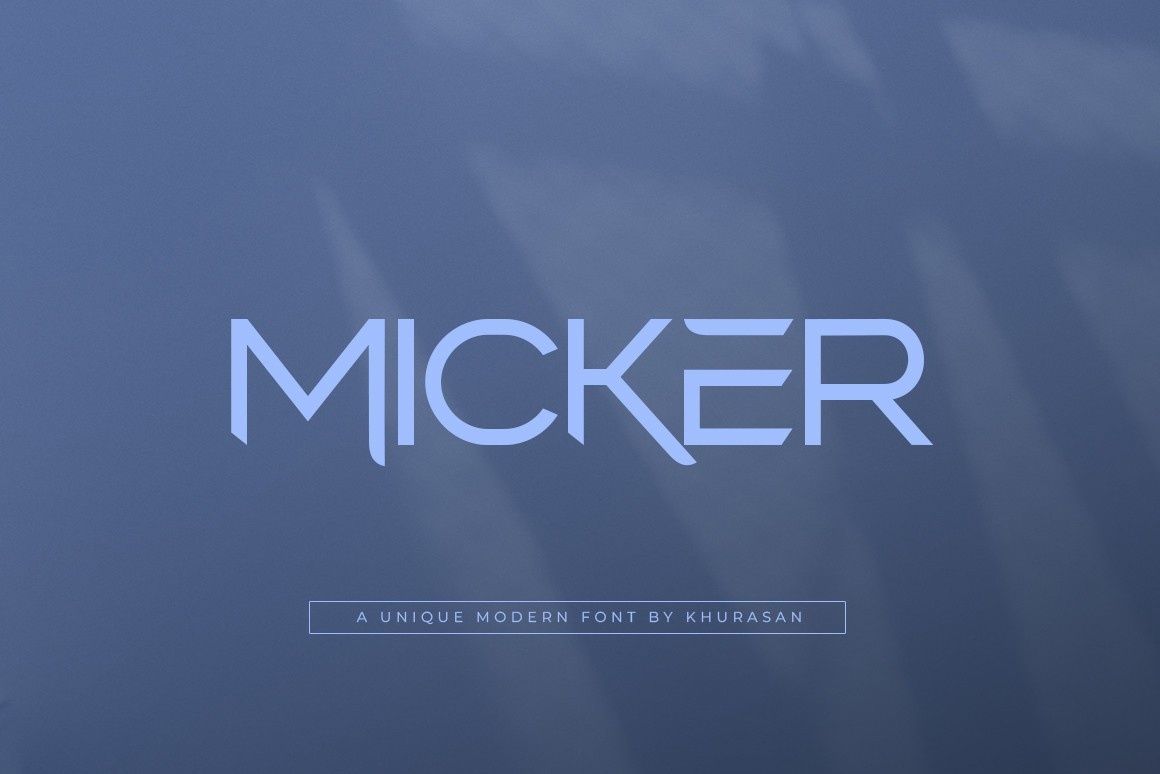 폰트 Micker