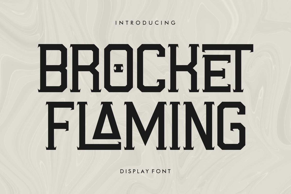 폰트 Brocket Flaming