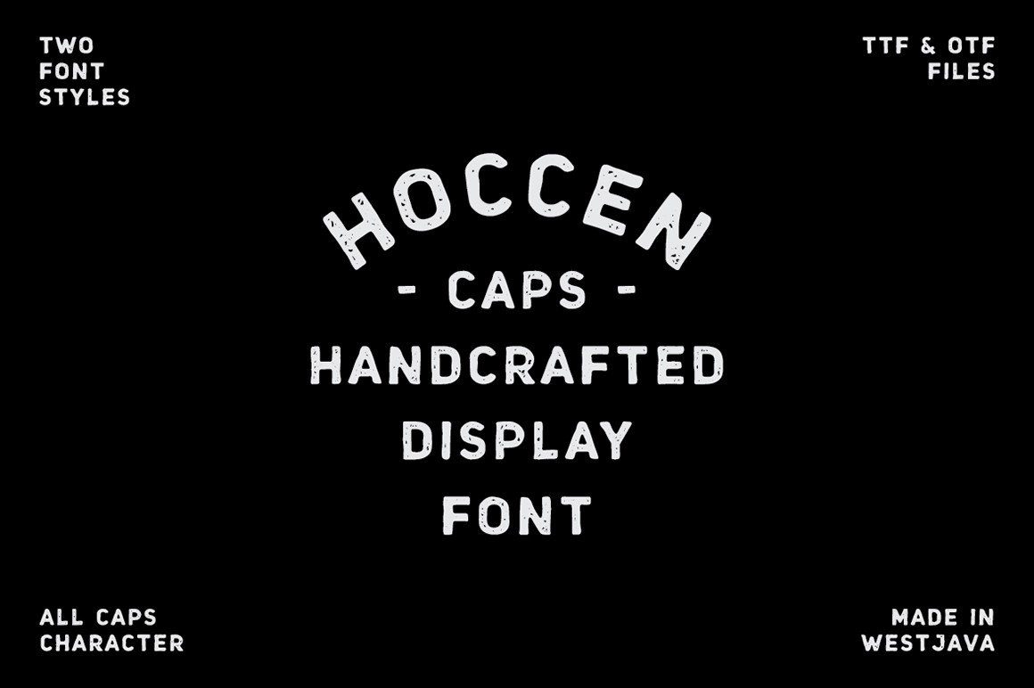 폰트 Hoccen Caps