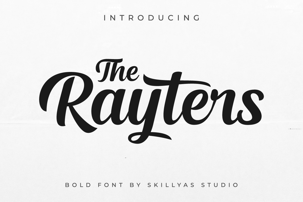 폰트 The Rayters