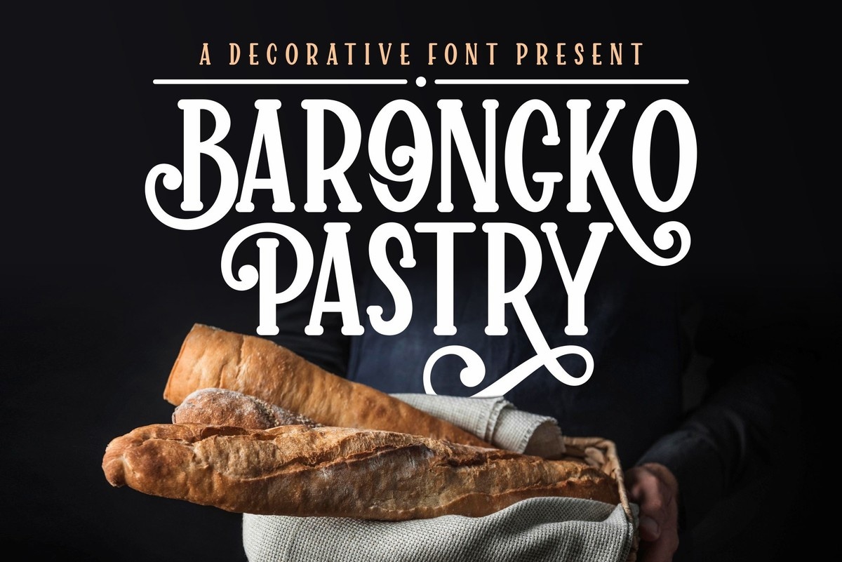폰트 Barongko Pastry