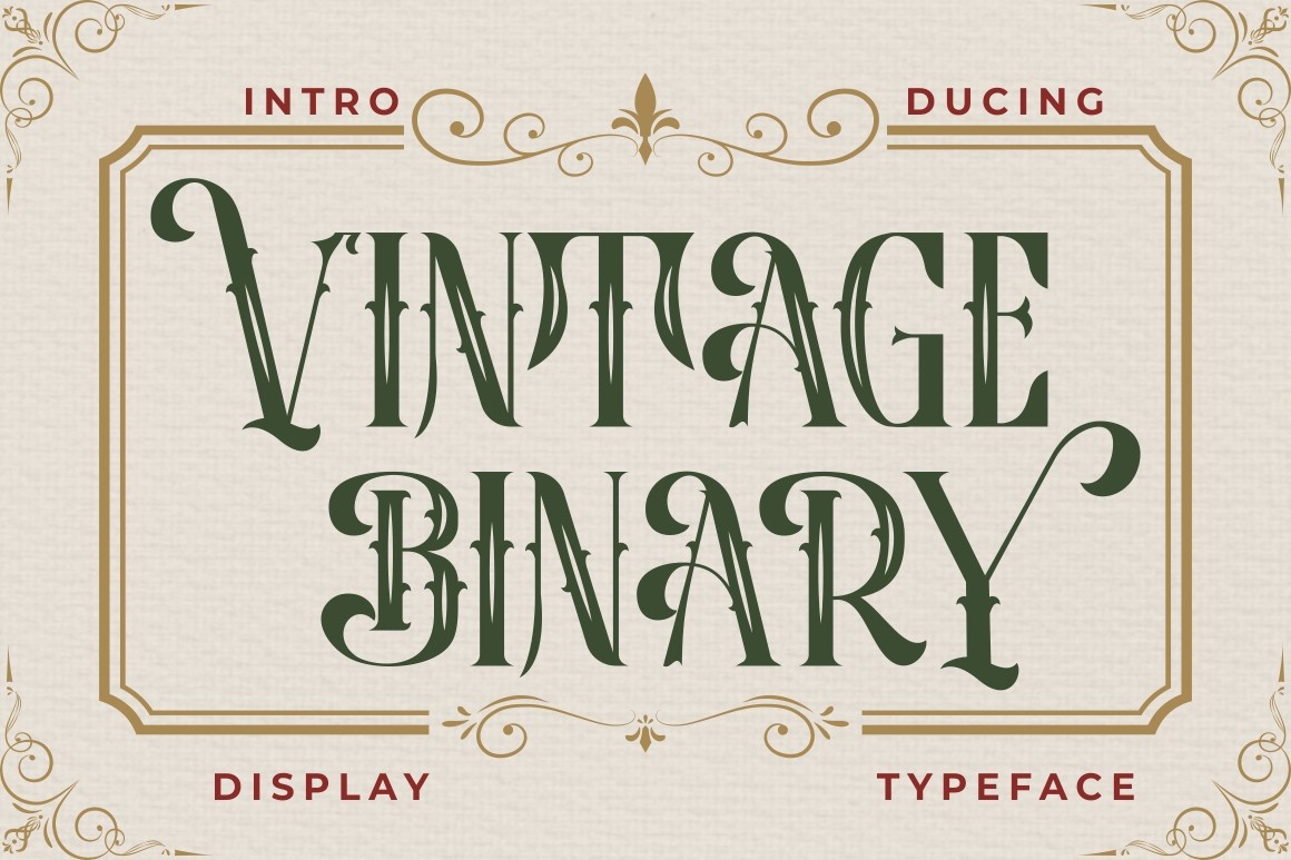 폰트 Vintage Binary