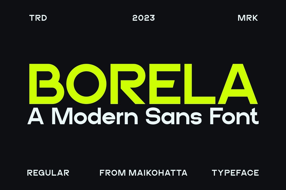 폰트 Borela