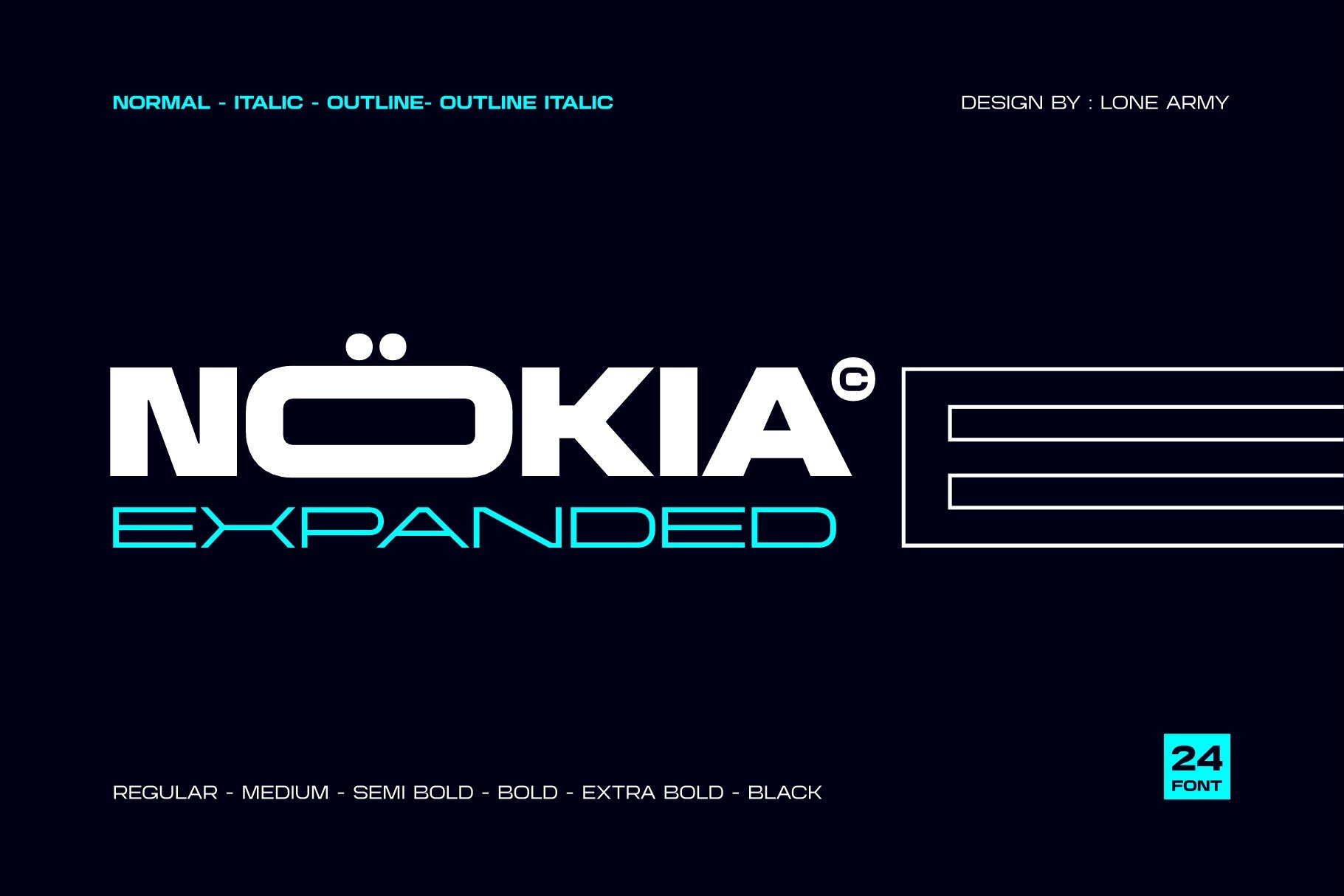 폰트 Nokia Expanded