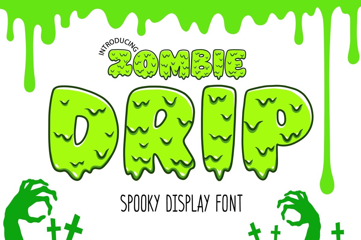 폰트 Zombie Drip
