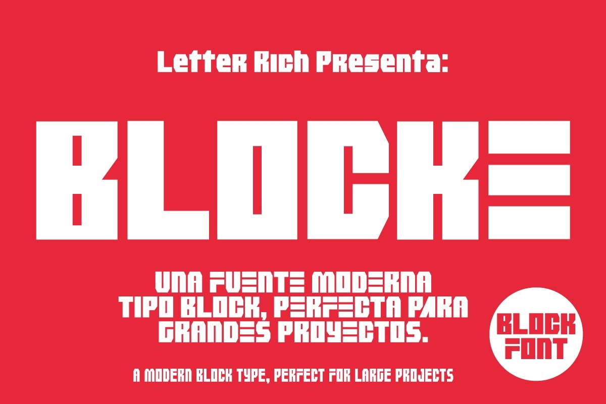 폰트 Blocke font Ricardo Patiño