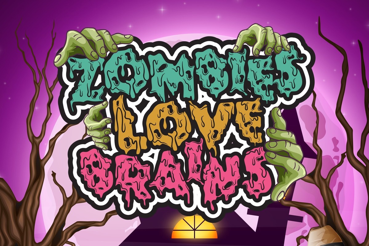 폰트 Zombies Love Brains