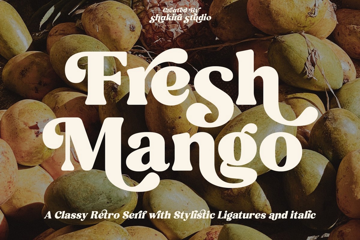 폰트 Fresh Mango