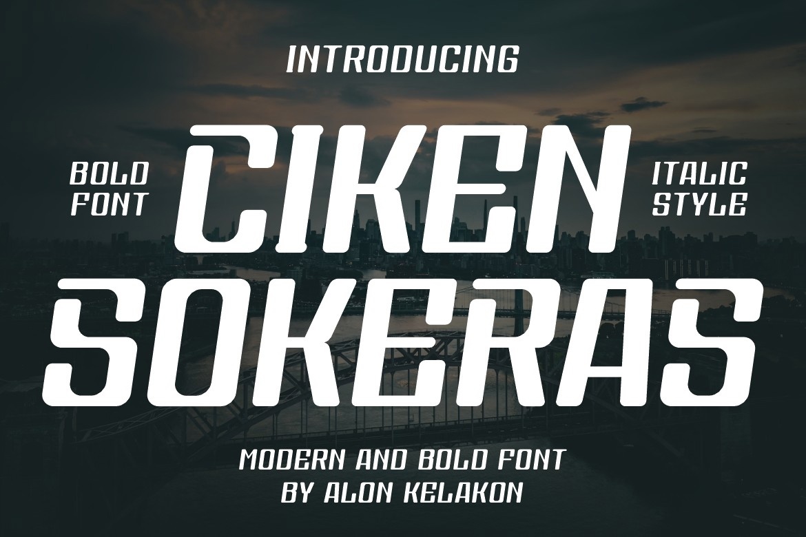 폰트 Ciken Sokeras