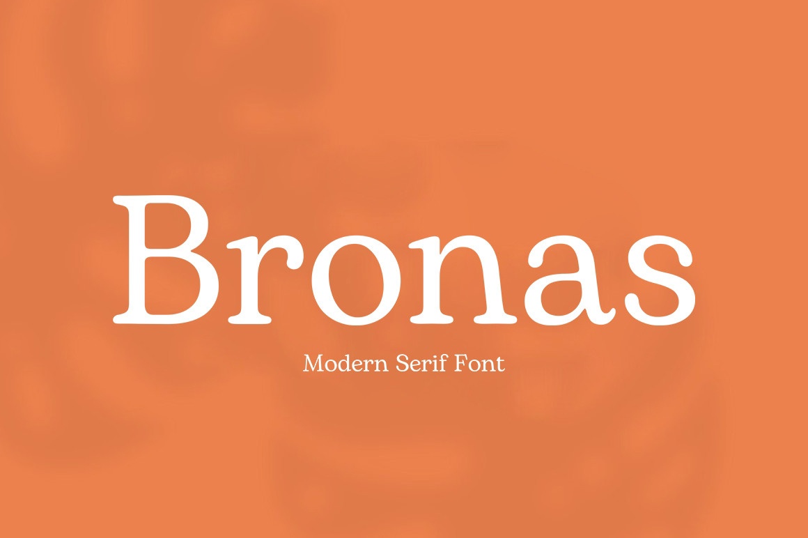 폰트 Bronas