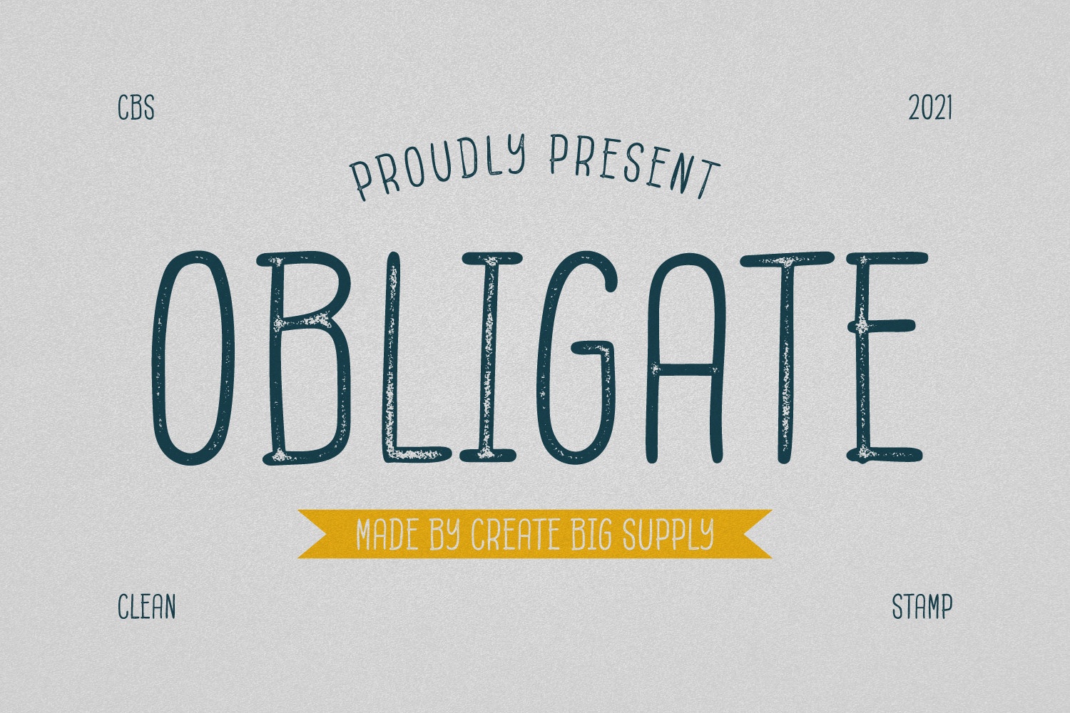 폰트 Obligate