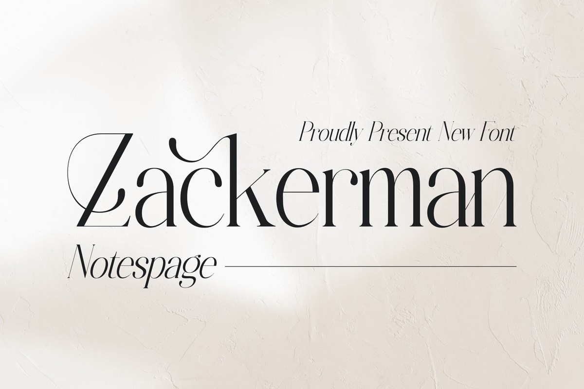 폰트 Zackerman