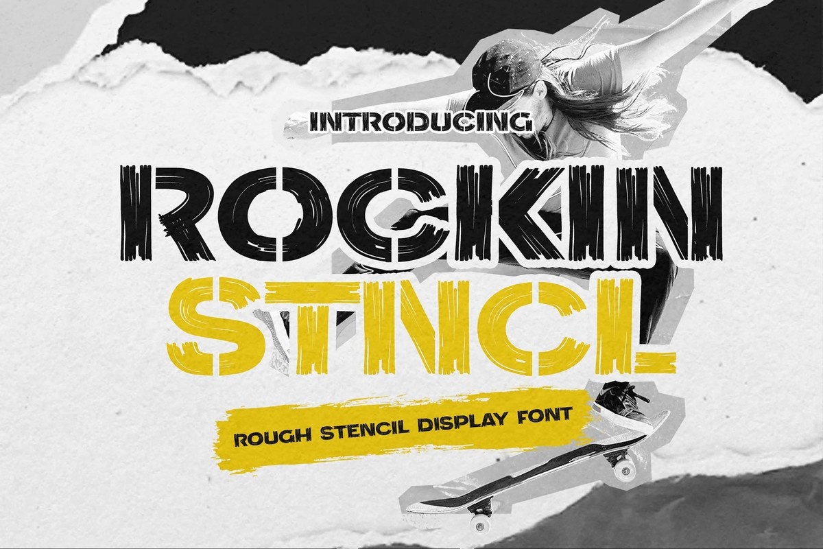 폰트 Rockin Stncl