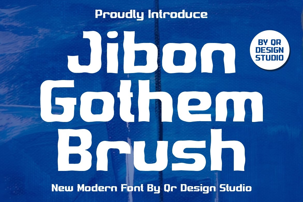 폰트 Jibon Gothem Brush
