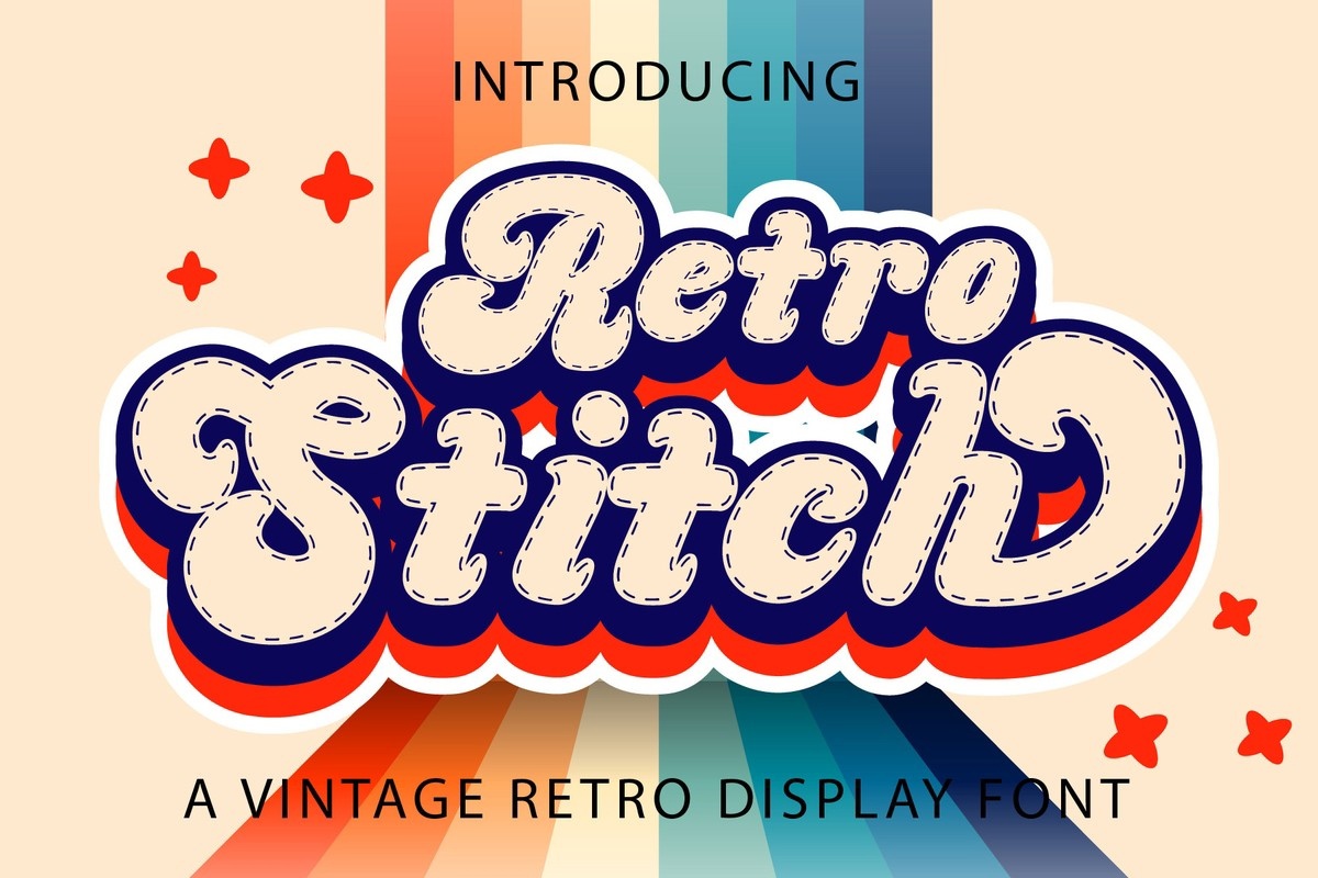폰트 Retro Stitch