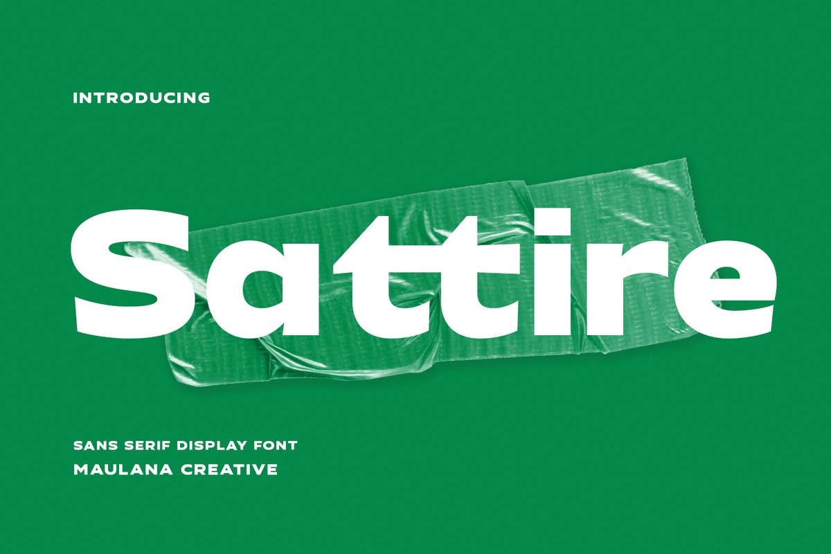폰트 Sattire
