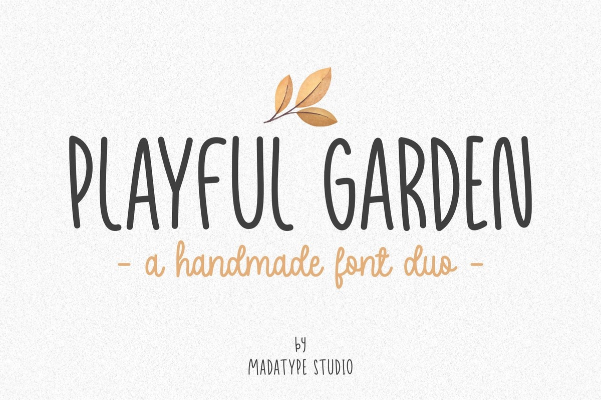 폰트 Playful Garden