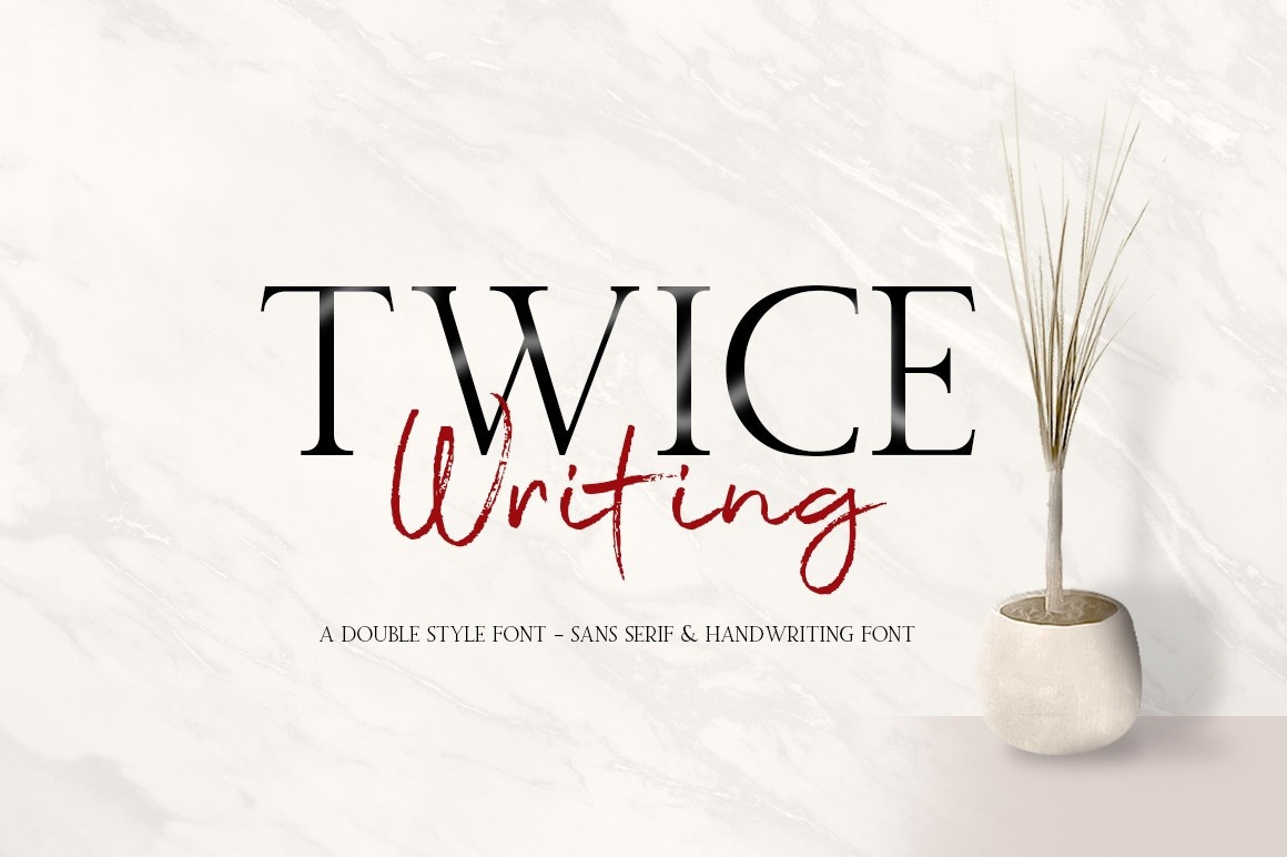 폰트 Twice Writing