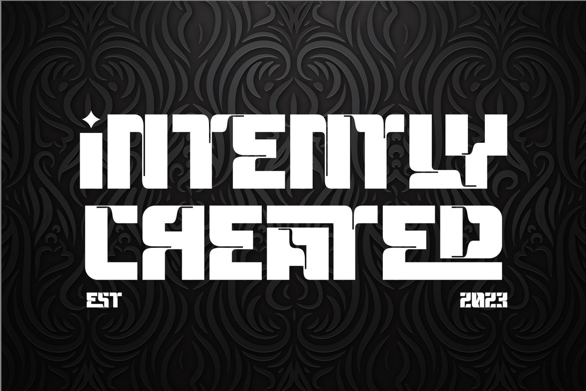 폰트 Intently Created